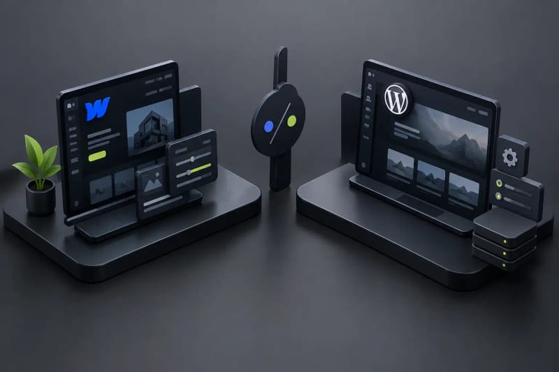 Article cover: Webflow versus Enterprise WordPress for Growth