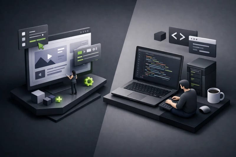Article cover: Webflow or traditional development: which is right for you