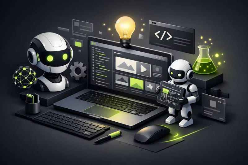 Portada del artículo: Herramientas IA para desarrollo web que sí funcionan