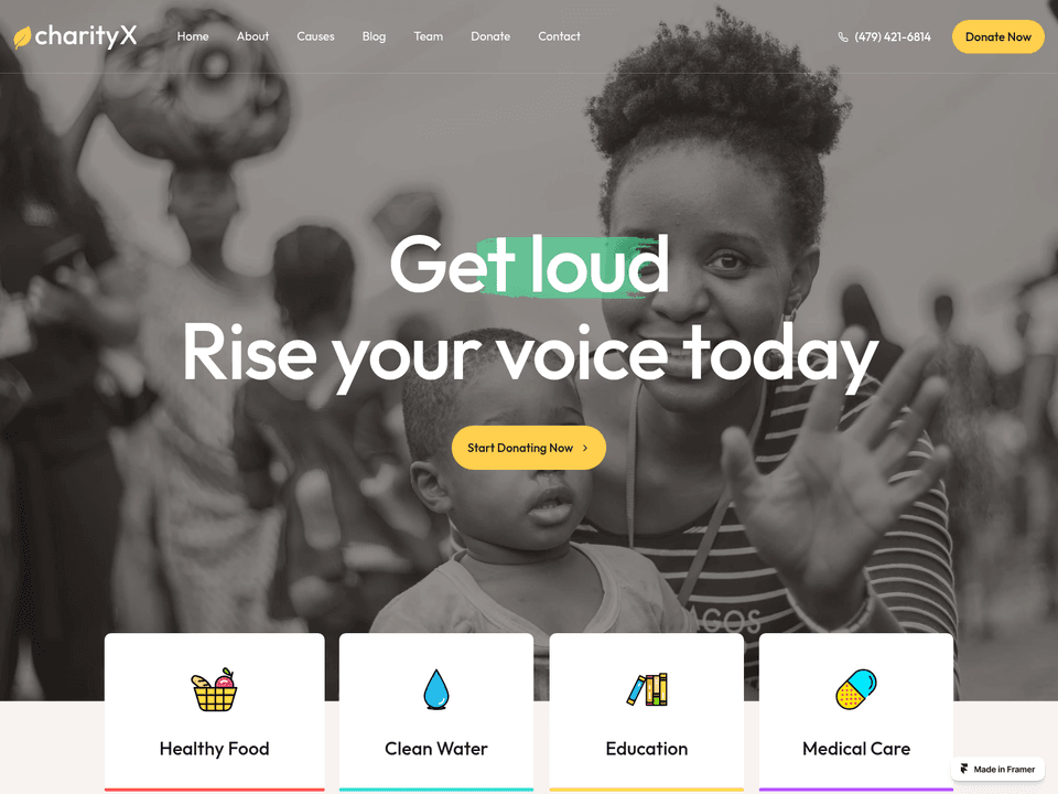 CharityX — vista 3