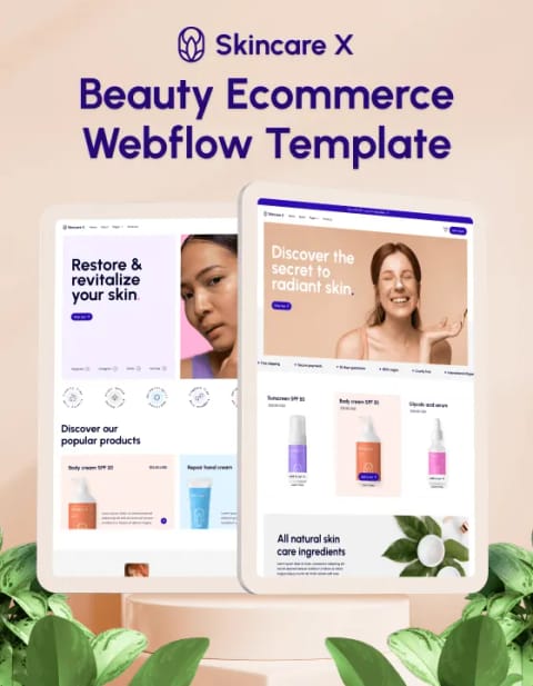 Skincare X, web Flow™