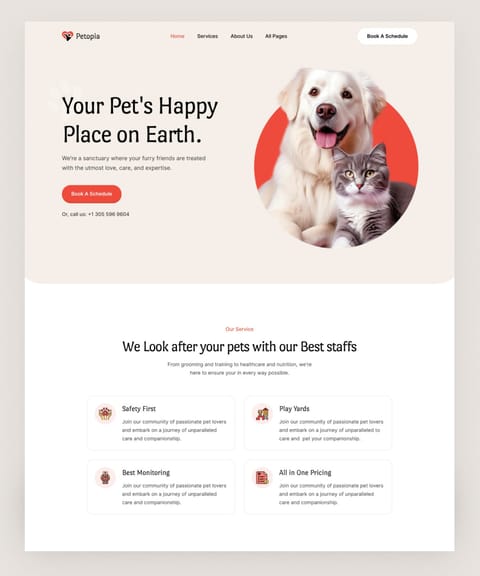 Petopia, web Flow™