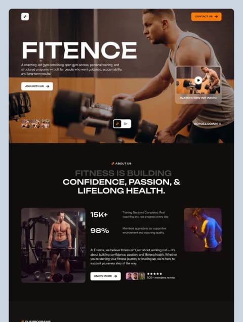 Fitence — web Flow™