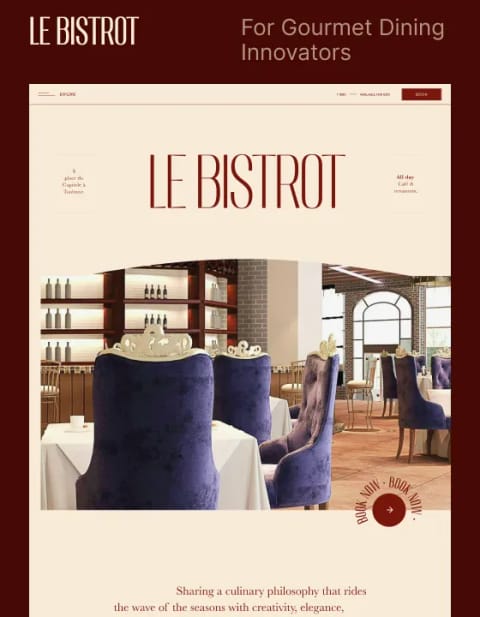 Le Bistrot — web Flow™