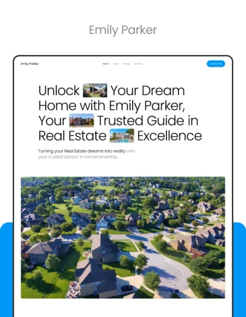 Realtor Emily Parker, web Flow™