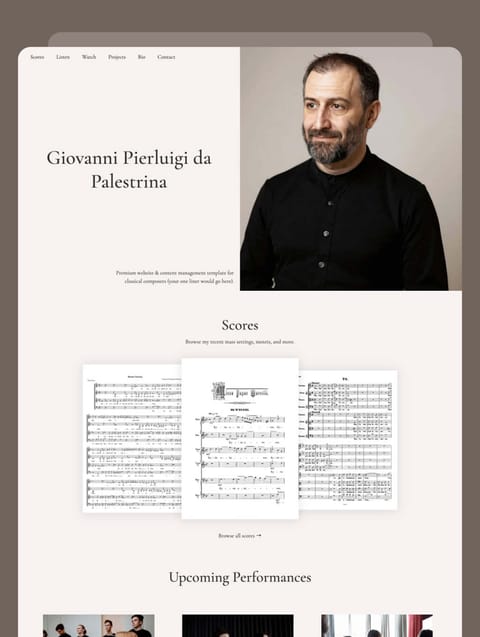 Palestrina, web Flow™
