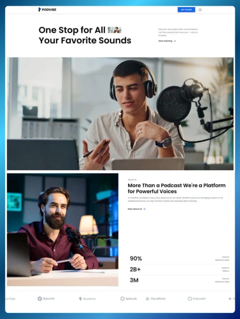 Podvibe, web Flow™