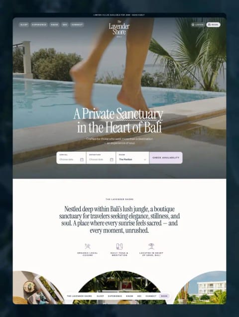 The Lavender Shore — web Flow™