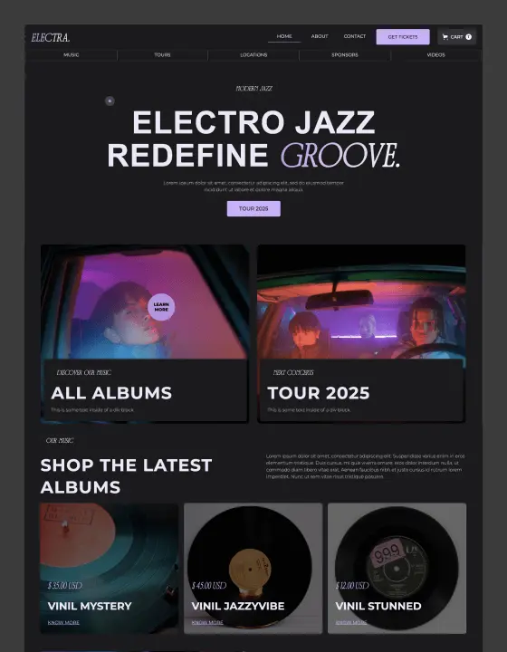 ElectraJazz, web Flow™