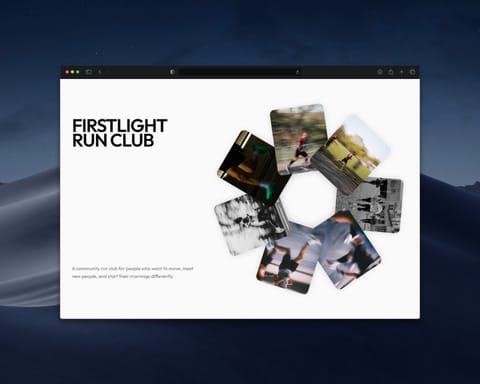 Firstlight Run Club — web Flow™