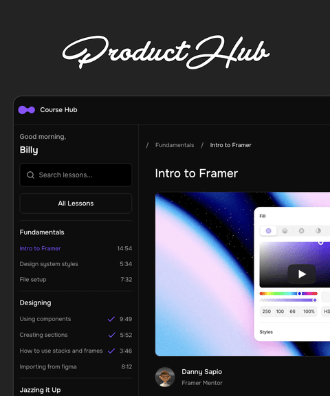 CourseHub — web Flow™
