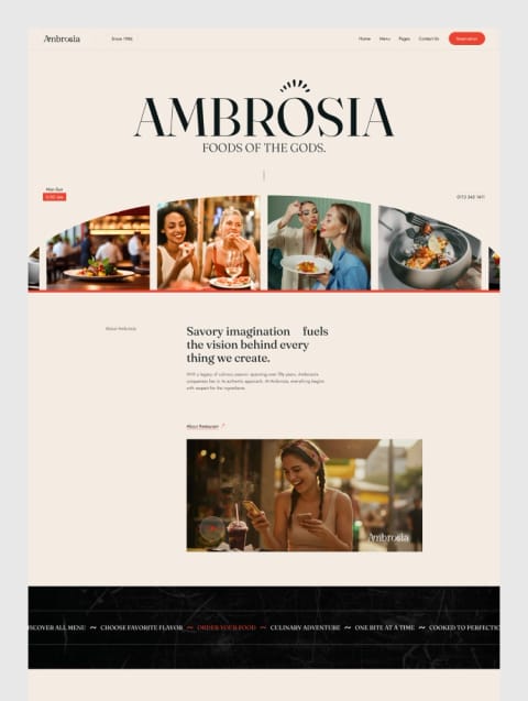 Ambrosia — web Flow™