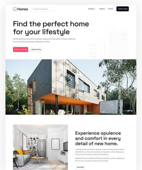 Homez, web Flow™