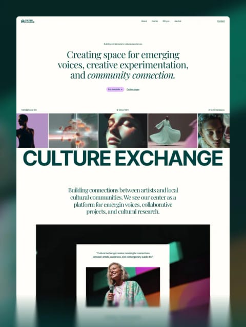 Culture Exchange — web Flow™