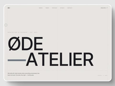 ØDE Atelier — web Flow™