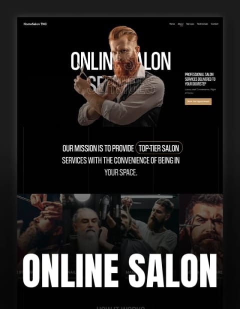 HomeSalon TNC, web Flow™