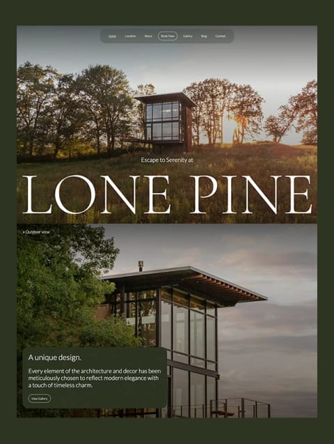 Lone Pine, web Flow™