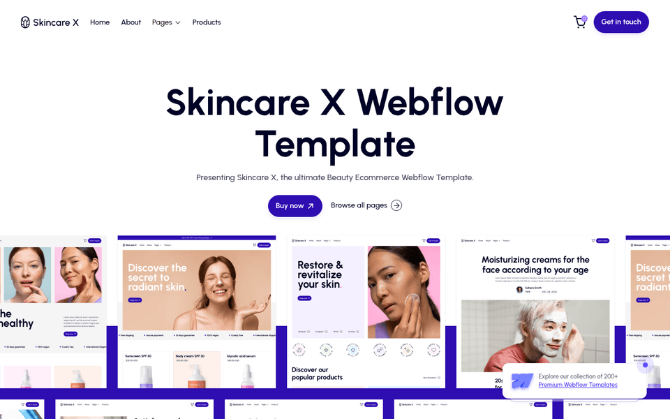 Skincare X — vista 1