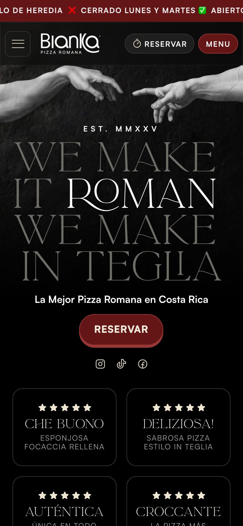 Bianka Pizza Romana